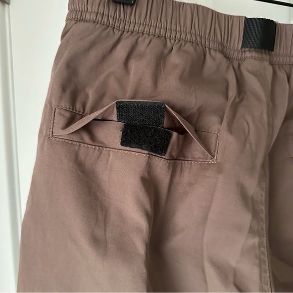 Only NY Brown Shorts Elastic Waistband Integral Belt - Picture 3 of 7